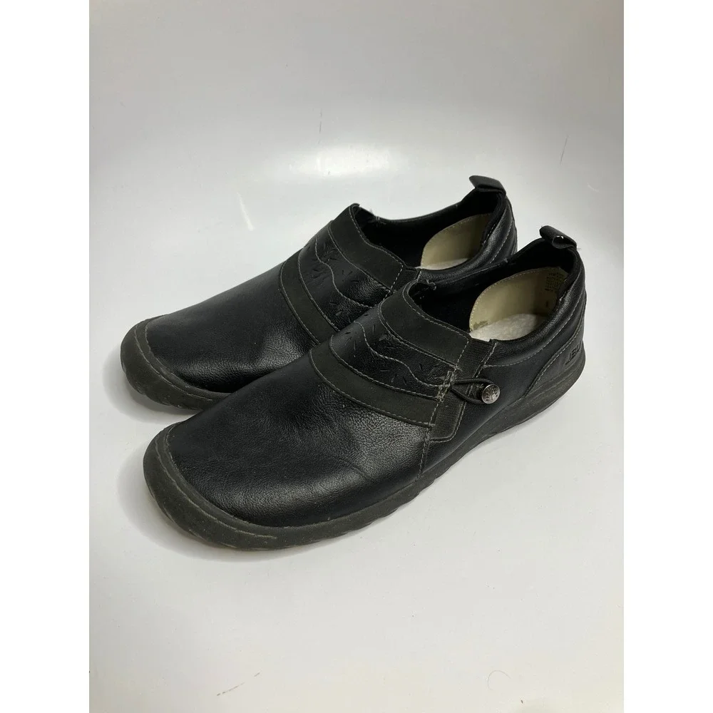 JBU Fern Slip On Loafers Womens 11M Black Excellent Memory Foam Comfort Shoes